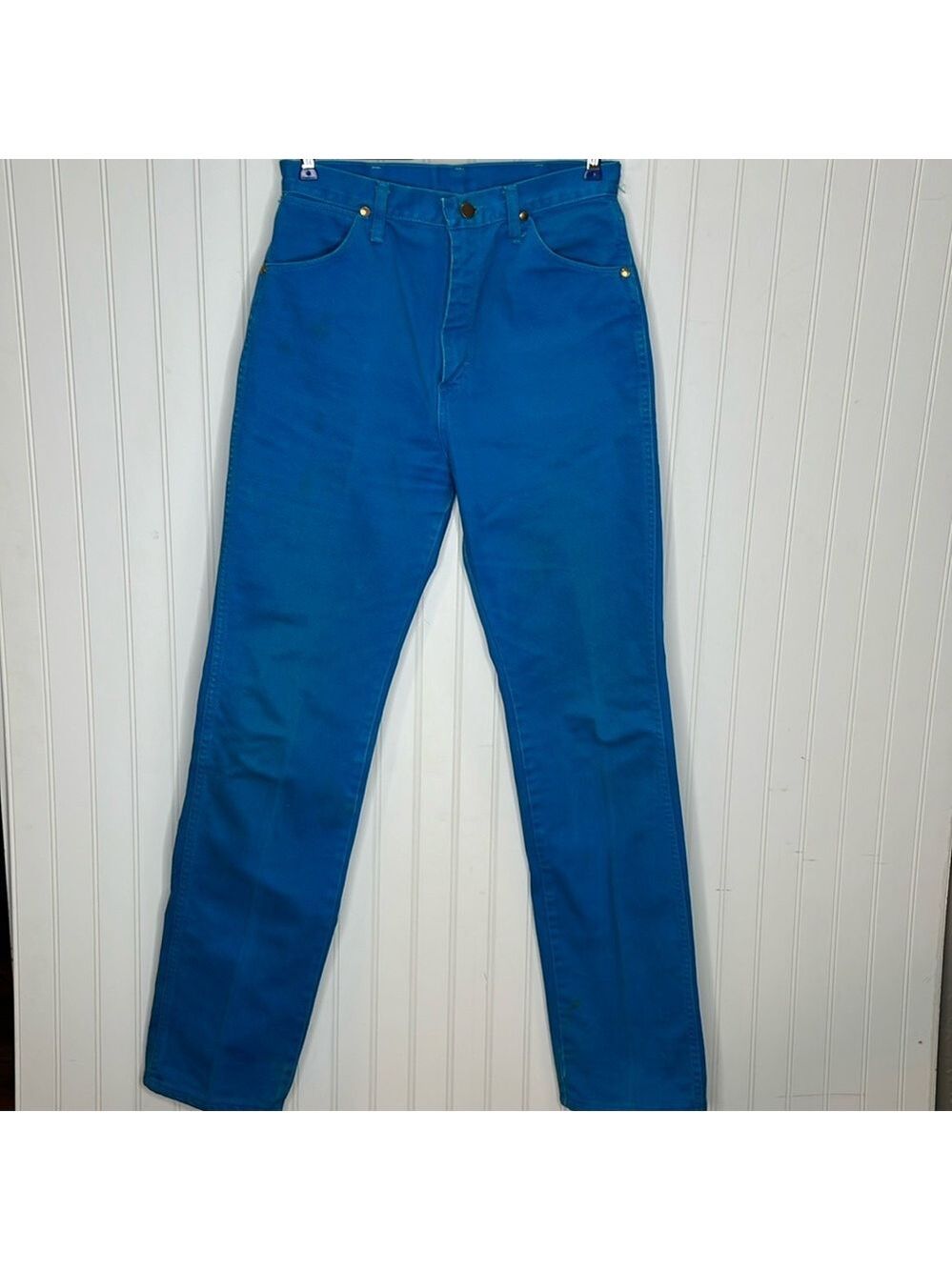 Vintage Teal Wranglers Size 11X34